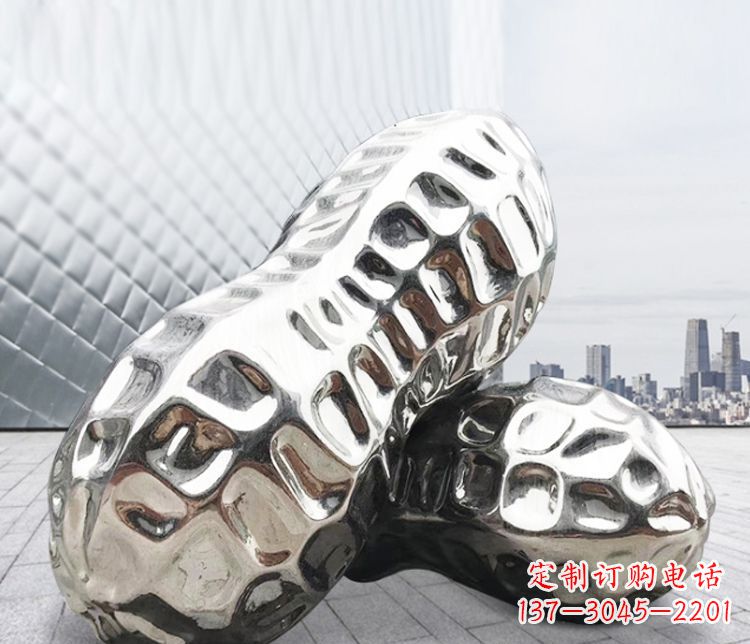 福建不锈钢花生雕塑