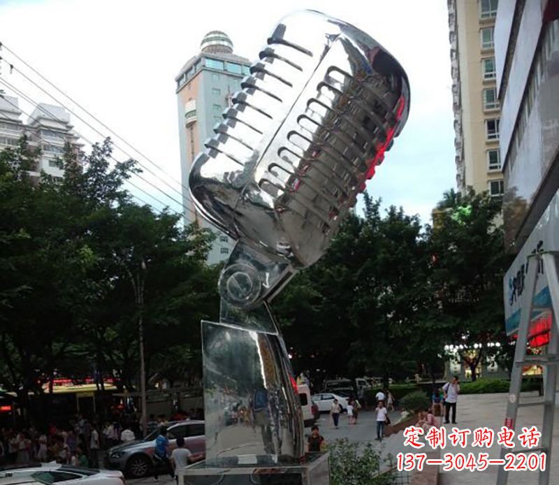 福建不锈钢话筒雕塑