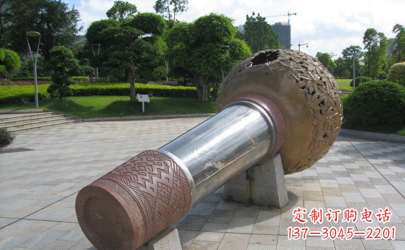 福建不锈钢话筒广场景观雕塑