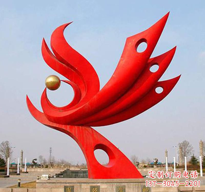 福建不锈钢凤凰雕塑的精美