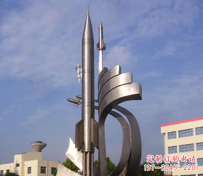 福建火箭飞升一座精美的景观雕塑