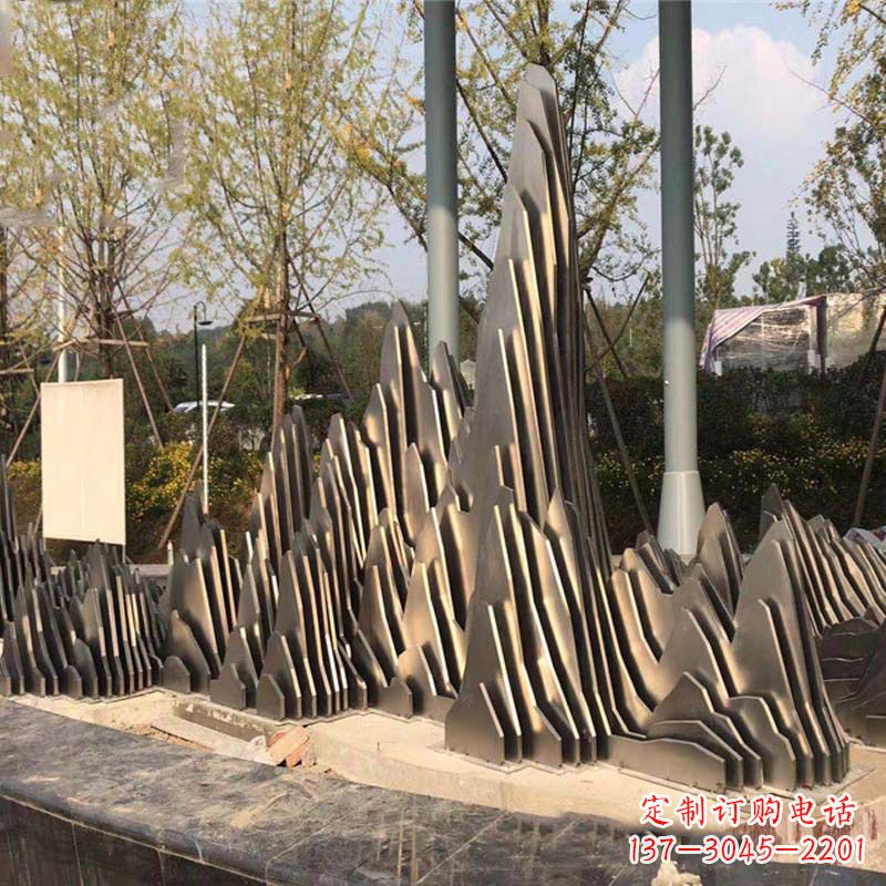 福建不锈钢假山雕塑艺术与环境的完美结合