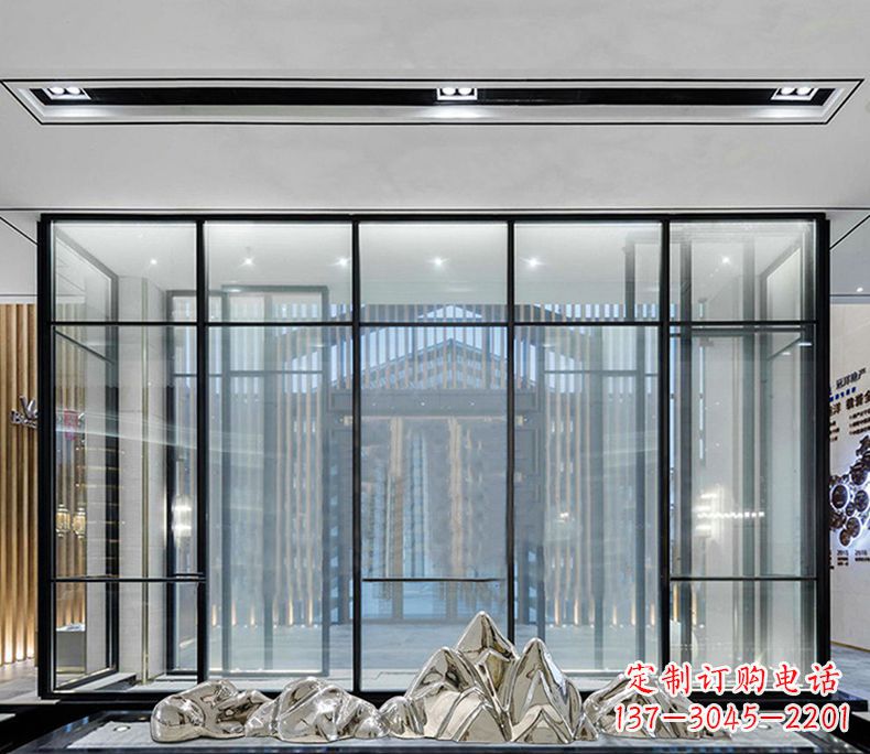 福建不锈钢假山雕塑展现自然风光的艺术