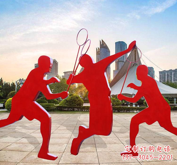 福建不锈钢羽毛球雕塑艺术与运动的完美结合