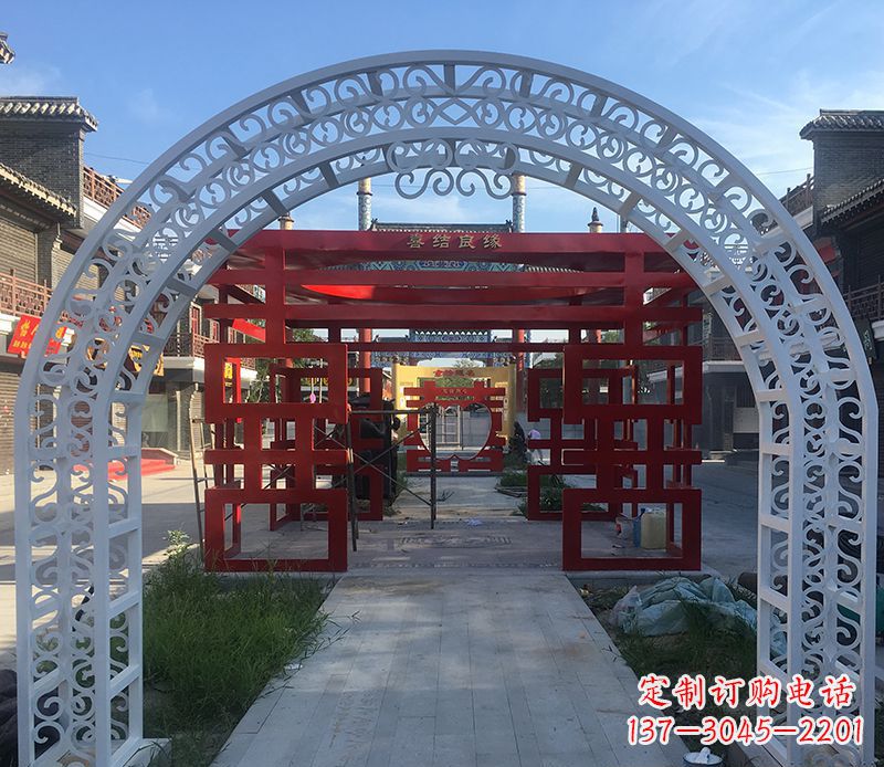 福建不锈钢拱门雕塑——精美绝伦