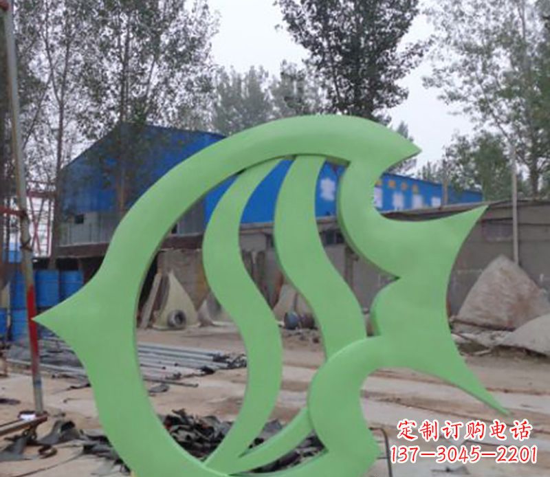 福建不锈钢剪纸鲤鱼雕塑——传承传统艺术