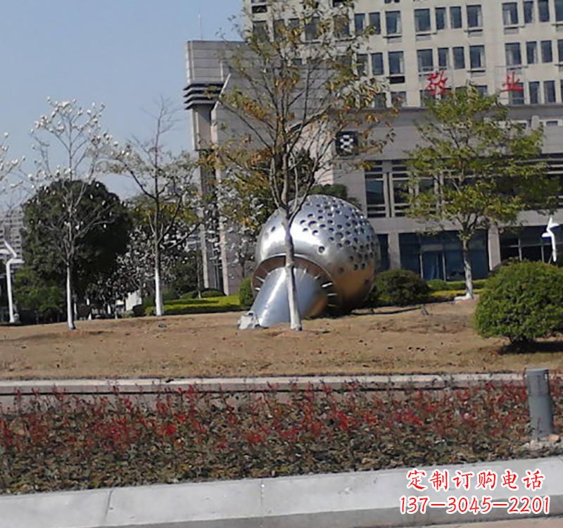 福建不锈钢简约话筒雕塑
