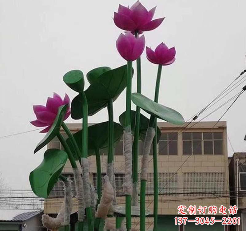 福建不锈钢荷花雕塑——精美绝伦
