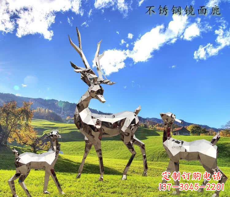 福建不锈钢镜面动物鹿