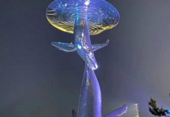 福建不锈钢鲸鱼雕塑——传承着海洋的精灵魅力