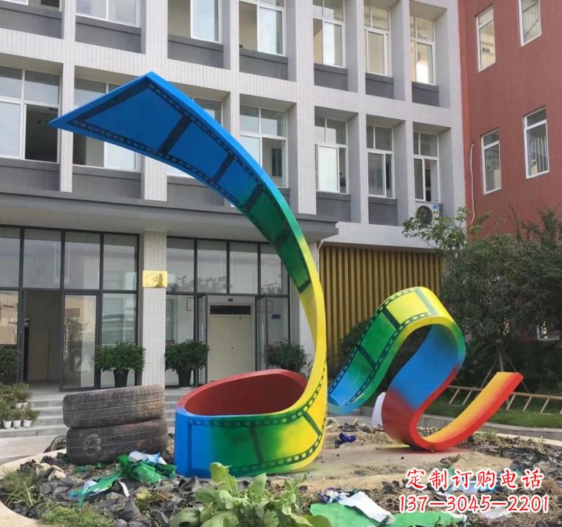 福建不锈钢烤漆艺术胶卷雕塑——缔造艺术精品