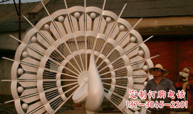 福建不锈钢孔雀开屏雕塑