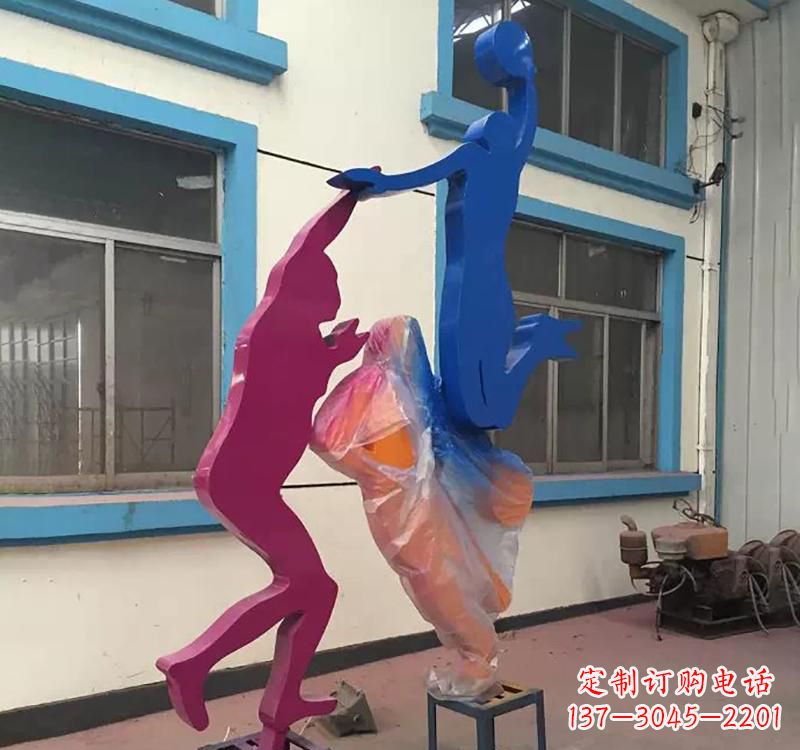 福建不锈钢篮球运动员雕塑