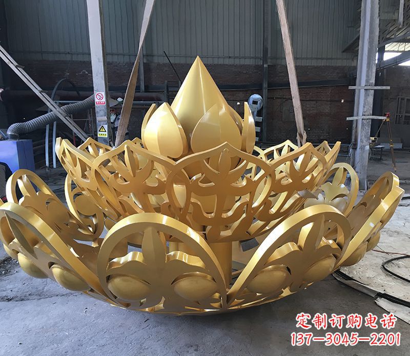 福建不锈钢莲花雕塑精美绝伦
