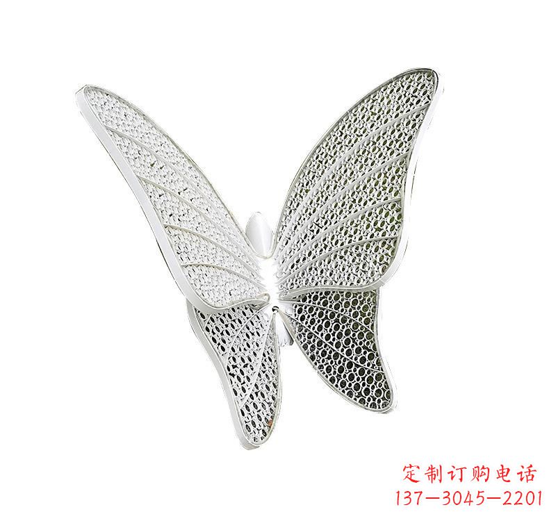福建不锈钢绿地蝴蝶雕塑
