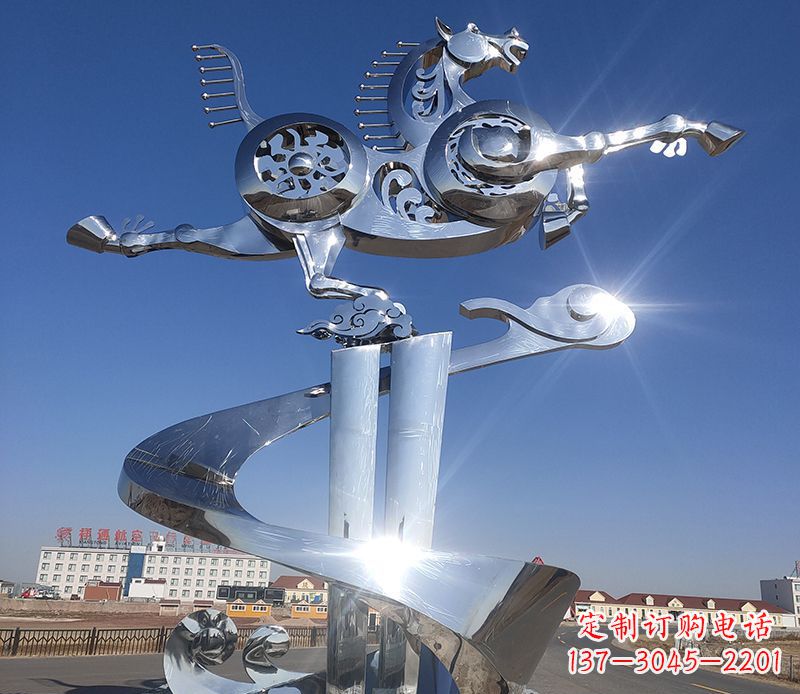 福建不锈钢马踏飞燕雕塑——精美的艺术品