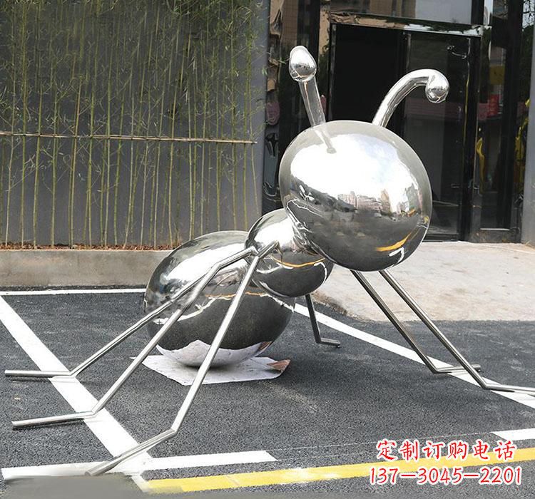 福建不锈钢蚂蚁动物雕塑