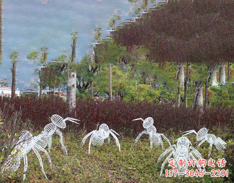 福建不锈钢蚂蚁镂空雕塑