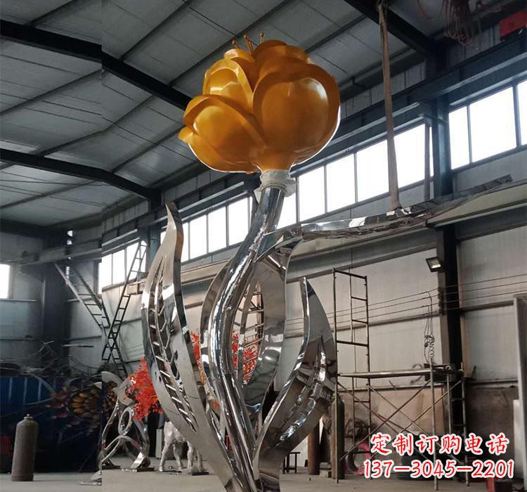 福建不锈钢玫瑰花雕塑一款非凡的艺术品