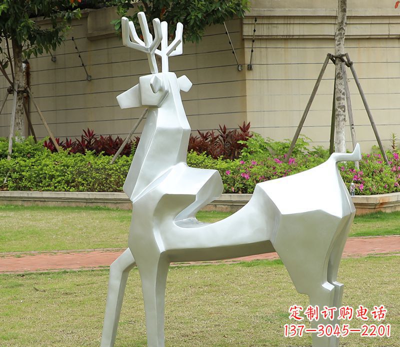 福建不锈钢美陈动物鹿 