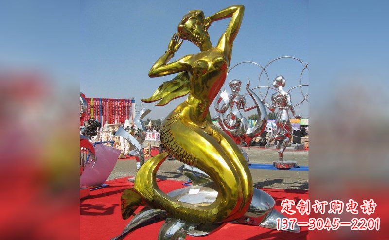 福建不锈钢美人鱼雕塑