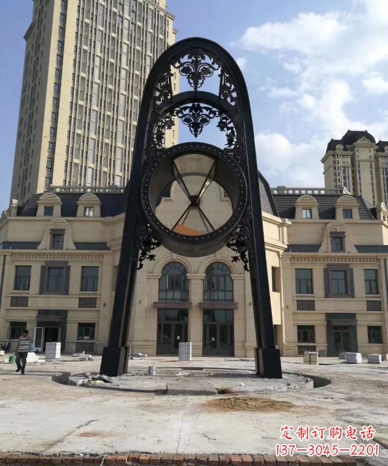 福建不锈钢欧式广场拱门雕塑