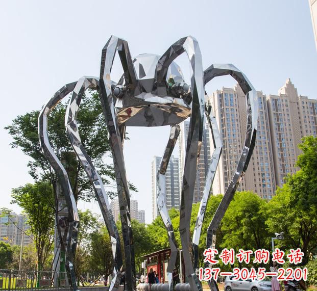 福建精致的不锈钢螃蟹雕塑