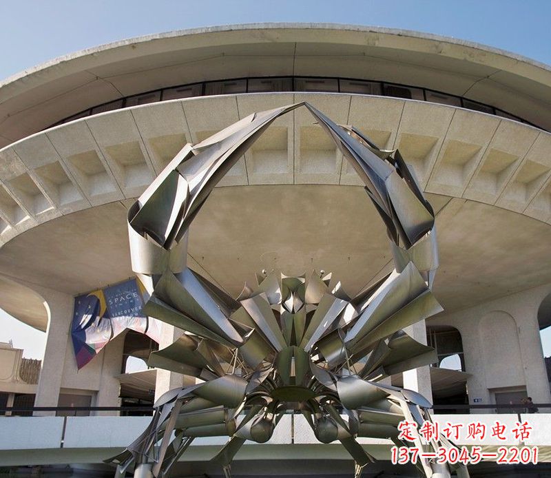 福建不锈钢螃蟹雕塑美观耐候的户外装饰