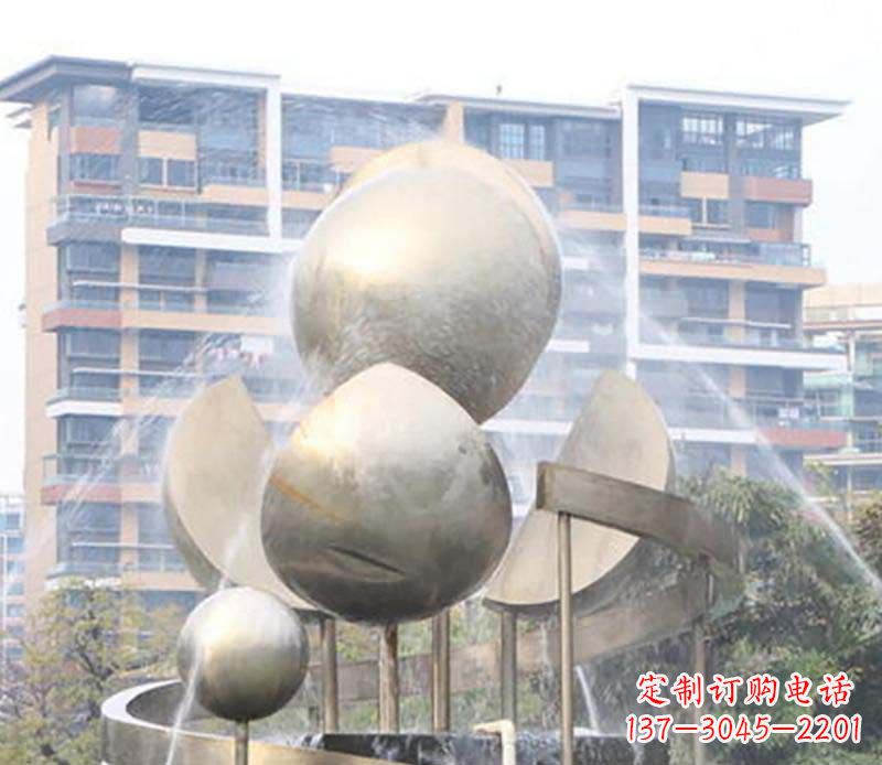 福建不锈钢喷泉雕塑1