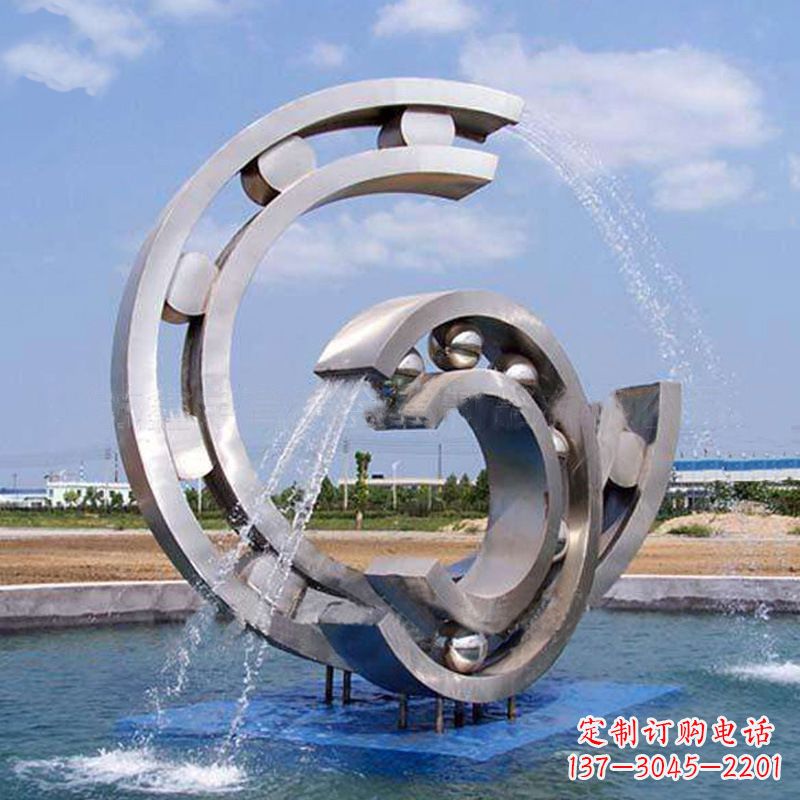 福建不锈钢喷水雕塑点缀园林水景的美