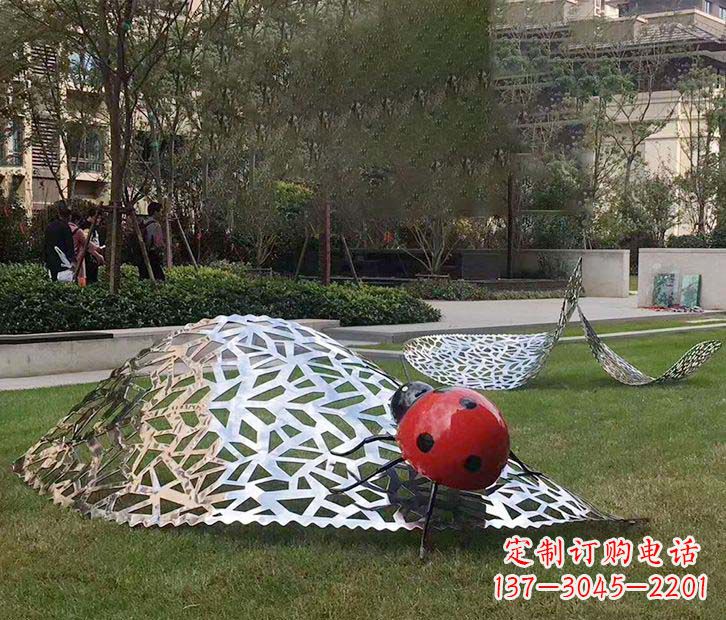 福建不锈钢瓢虫造型雕塑