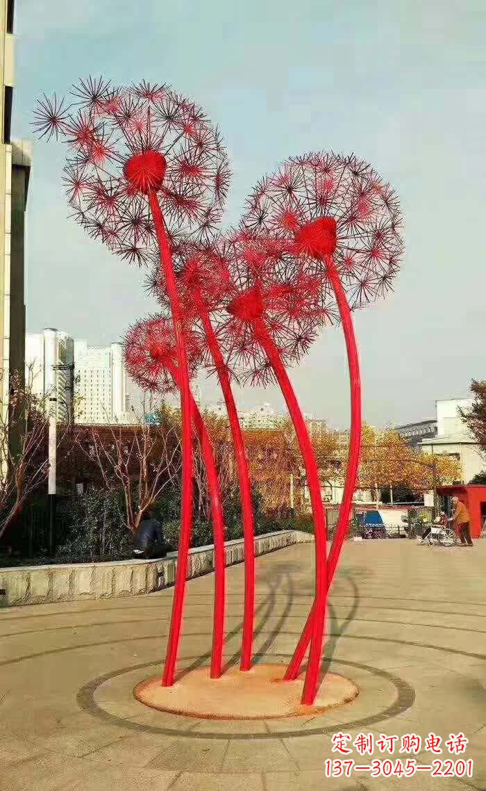 福建不锈钢蒲公英美丽的雕塑之作