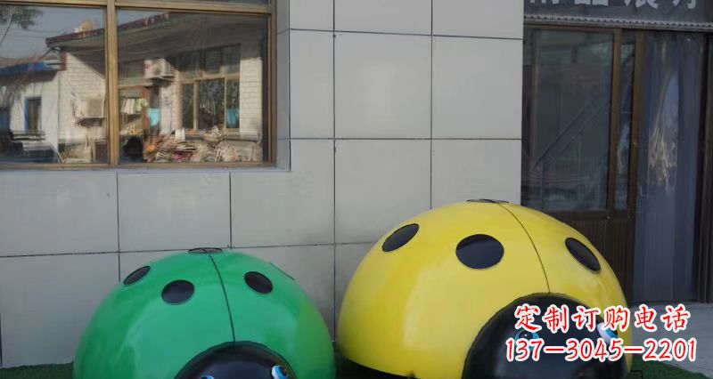 福建不锈钢七星瓢虫雕塑公园动物雕塑