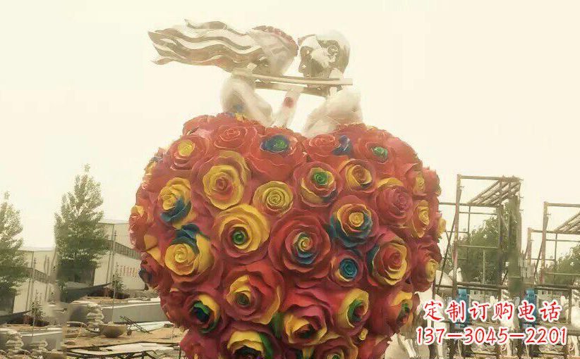 福建浪漫之美——不锈钢情侣结婚雕塑
