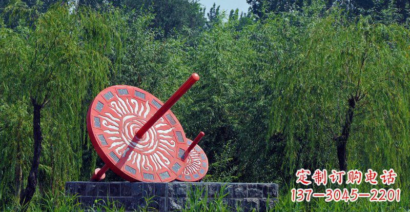 福建不锈钢日晷校园雕塑点亮校园时光