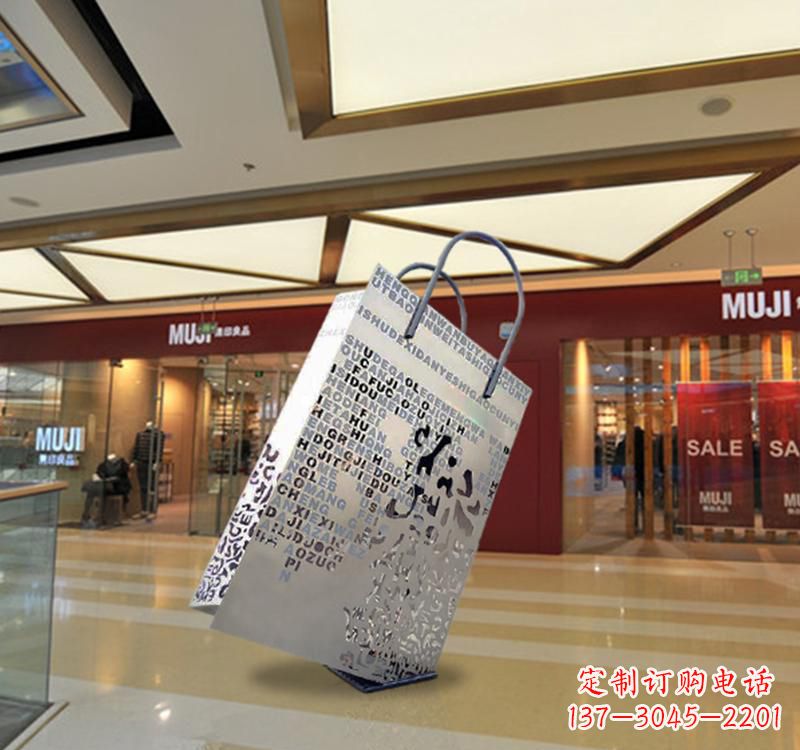 福建不锈钢购物袋雕塑给消费者带来更好的购物体验