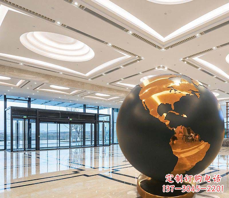 福建不锈钢地球仪雕塑精美绝伦