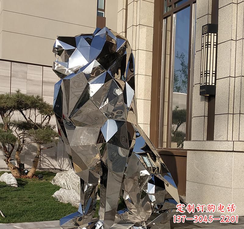福建不锈钢狮子雕塑精美而又富有艺术感
