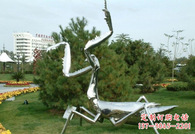 福建不锈钢螳螂雕塑艺术的精美结晶