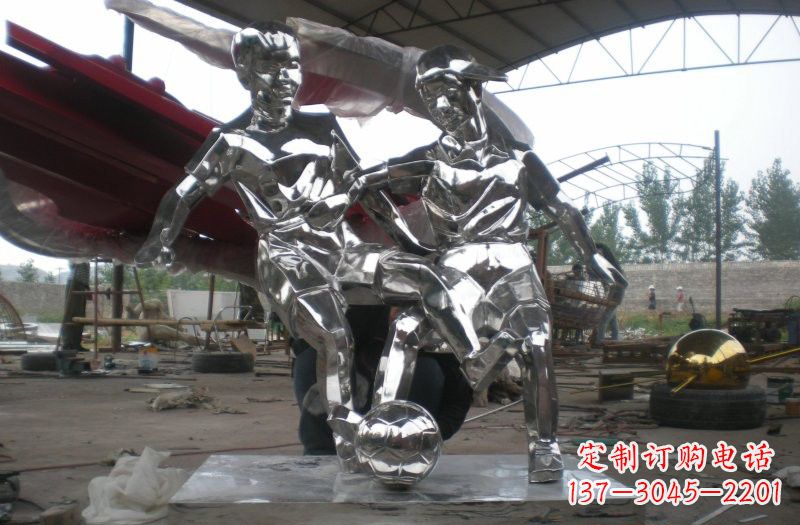 福建不锈钢踢足球人物