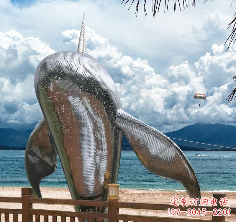 福建不锈钢鲸鱼雕塑精美绝伦
