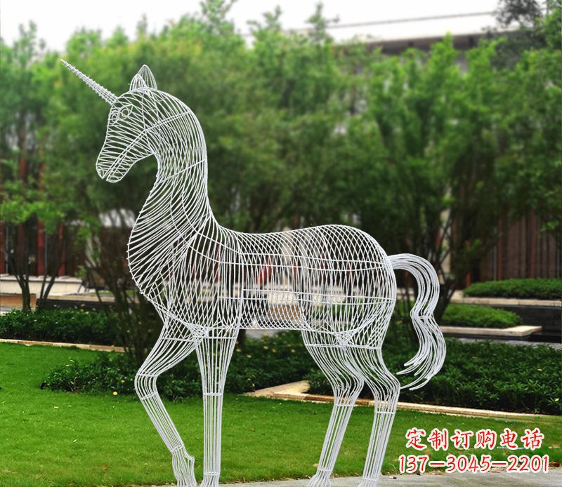 福建不锈钢马雕精美艺术品
