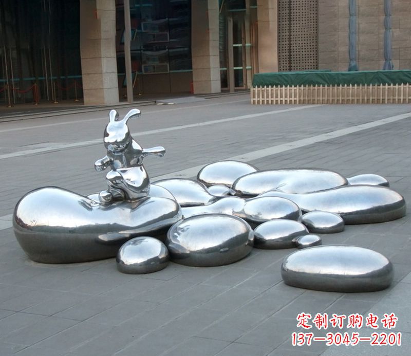 福建不锈钢兔子雕塑饱含艺术美感的艺术品