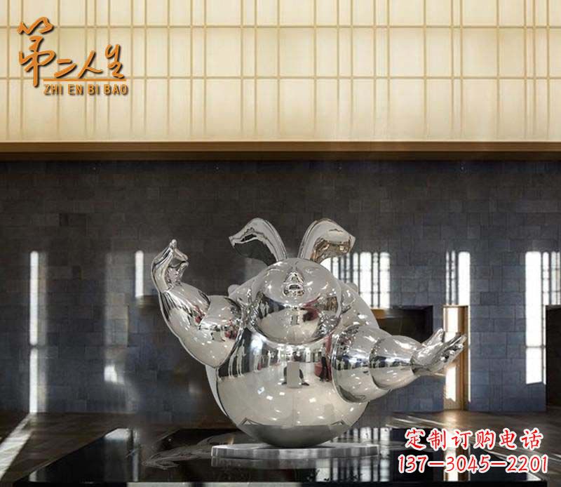 福建不锈钢兔子雕塑——精致雕刻的艺术品