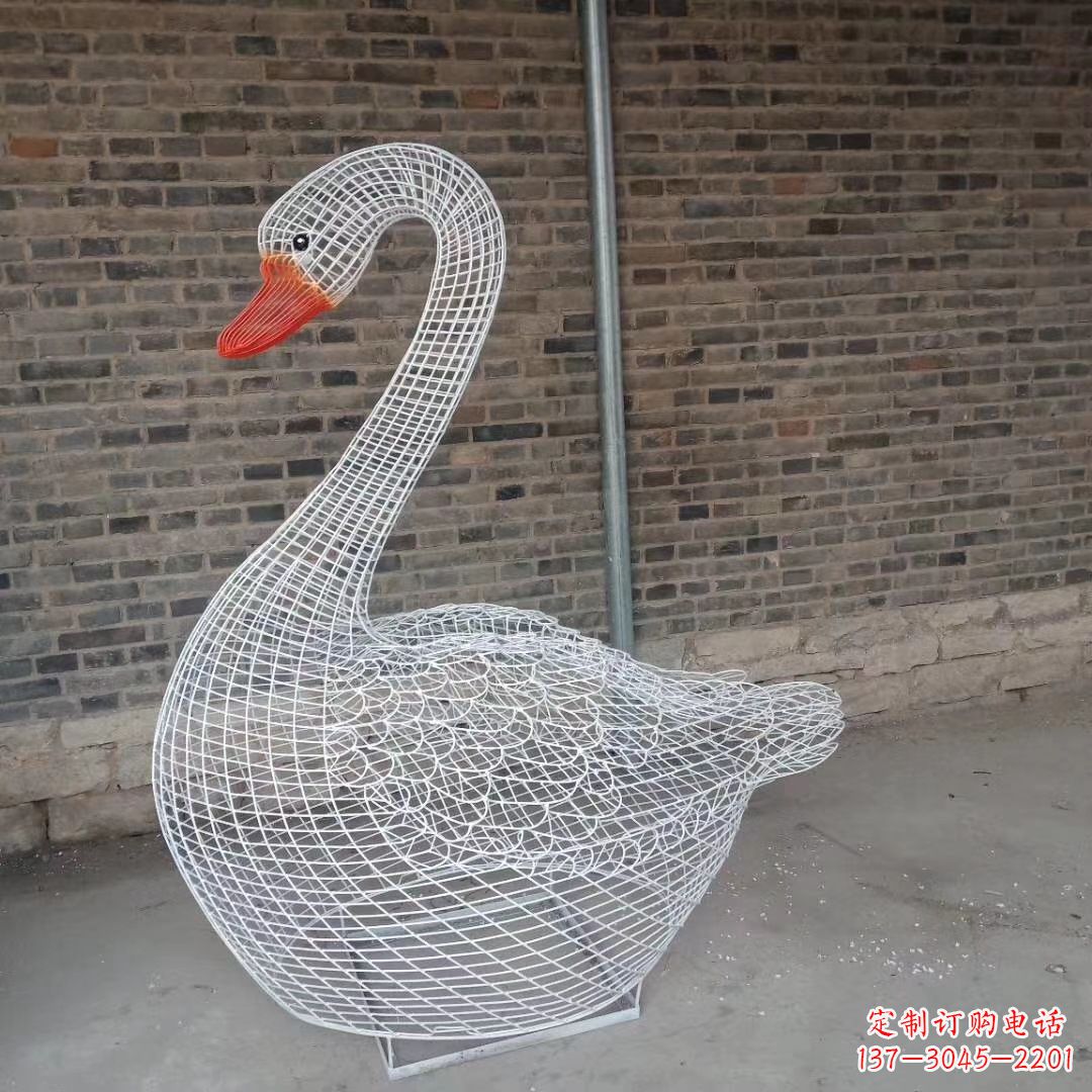 福建精致的不锈钢天鹅雕塑
