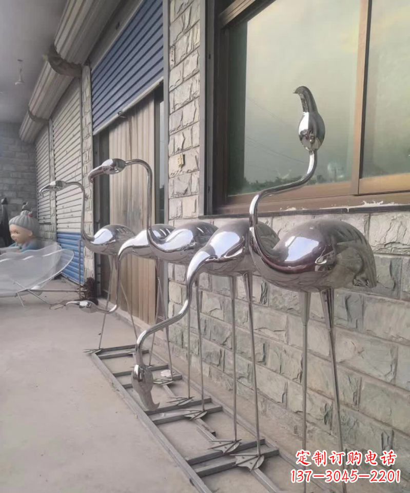 福建不锈钢仙鹤动物摆件
