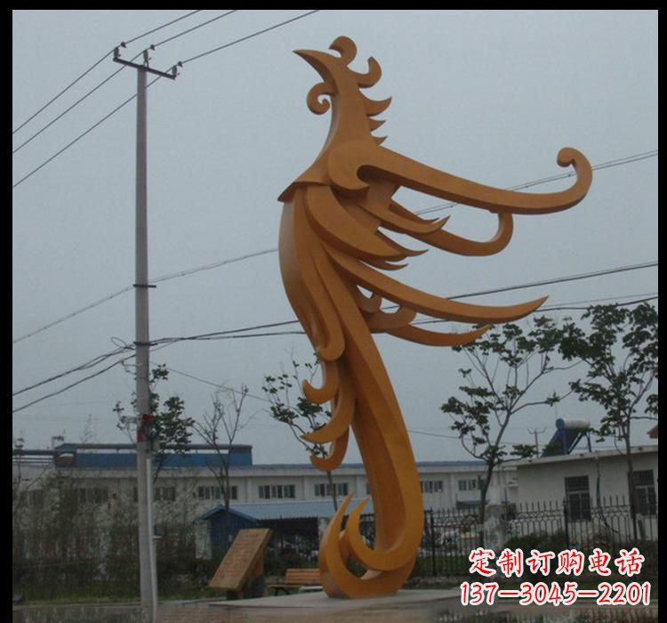 福建不锈钢凤凰雕塑抽象艺术的精美杰作