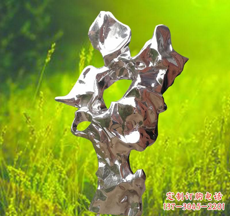 福建太湖石雕塑精致的不锈钢艺术
