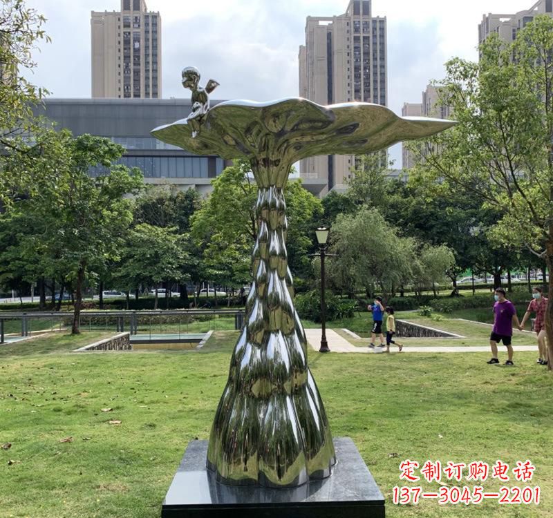 福建不锈钢现代水滴雕塑