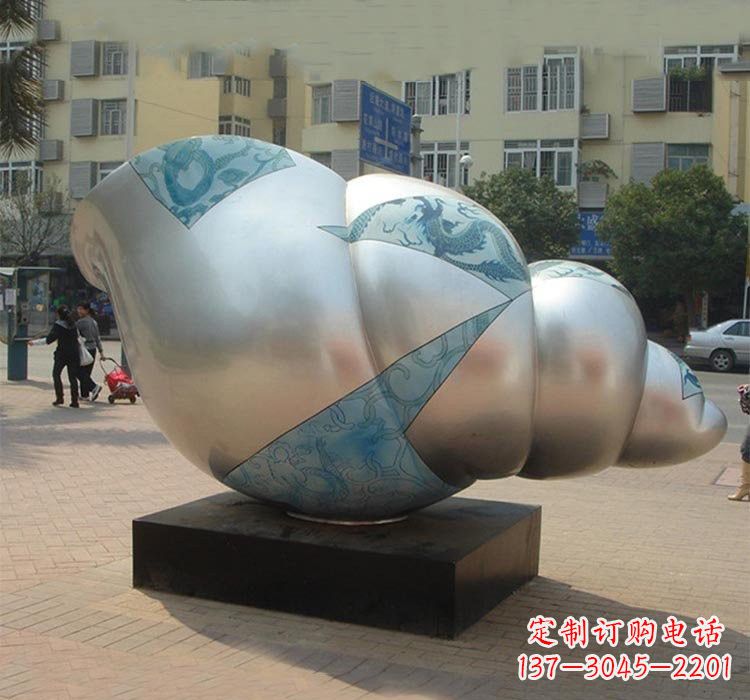 福建不锈钢海螺雕塑——给小区增添美的魅力